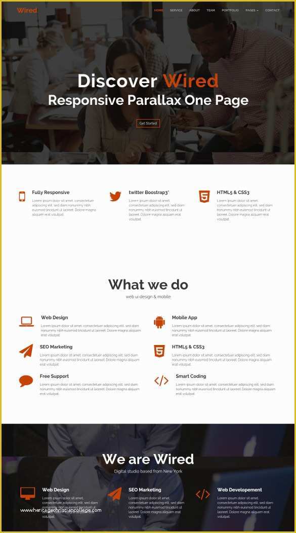 Free One Page Responsive HTML Resume Template Of 30 Best Parallax HTML5 Templates