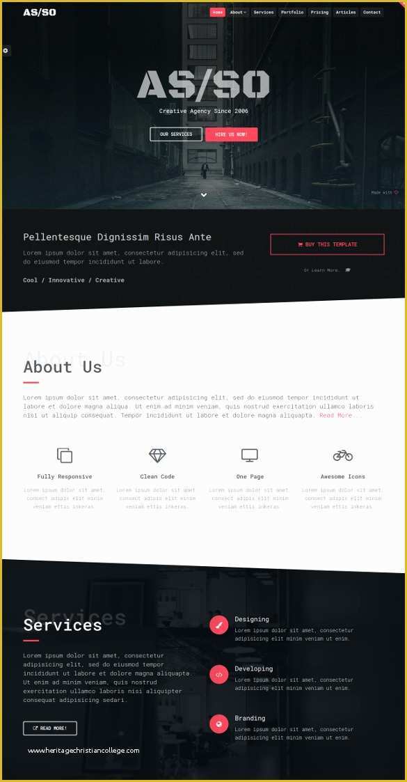 Free One Page Responsive HTML Resume Template Of 30 Best Parallax HTML5 Templates