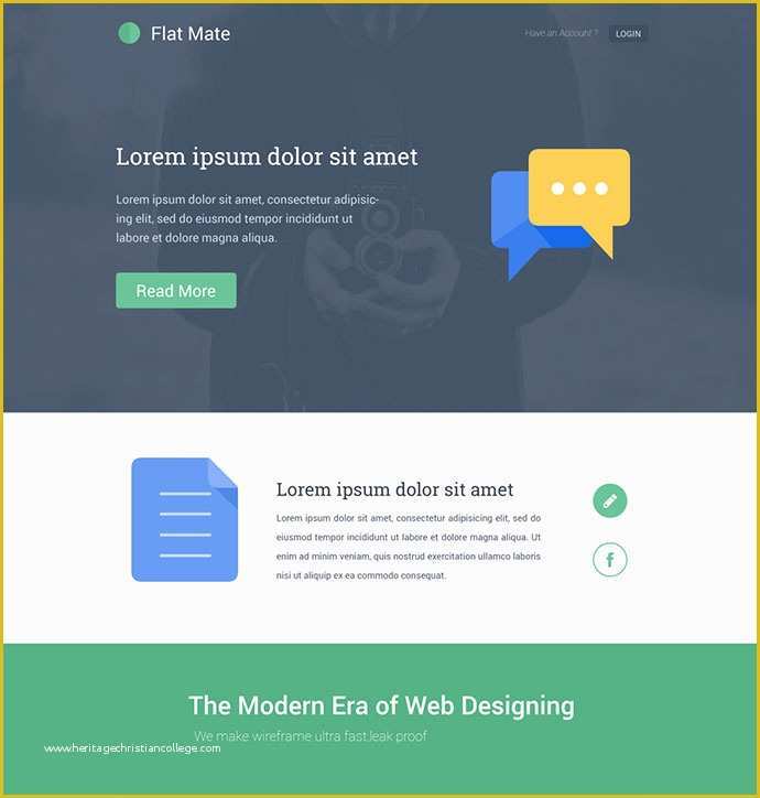 Free One Page Web Page Templates Of 15 Free E Page HTML & Psd Website Templates