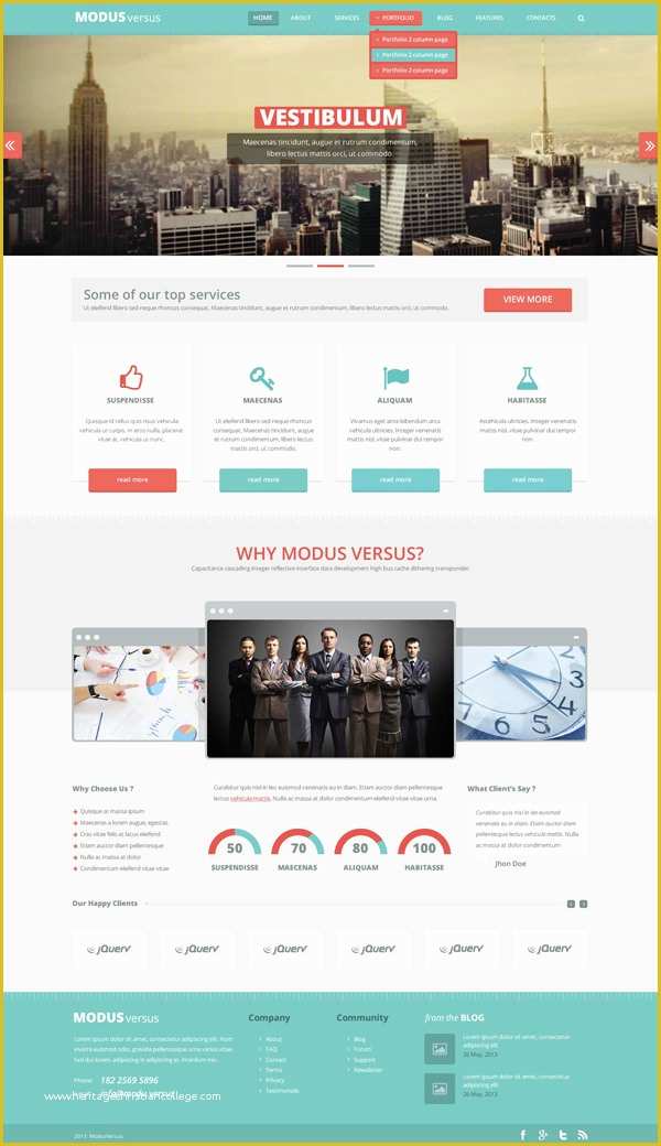 Free One Page Web Page Templates Of 20 Free High Quality Psd Website Templates Hongkiat