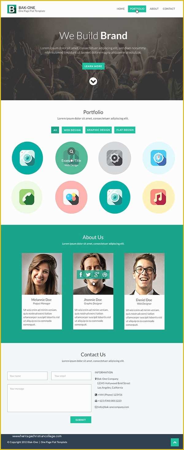Free One Page Web Page Templates Of 26 Free E Page Psd Web Template Designs