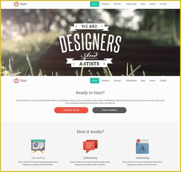 Free One Page Web Page Templates Of 38 E Page Website themes & Templates