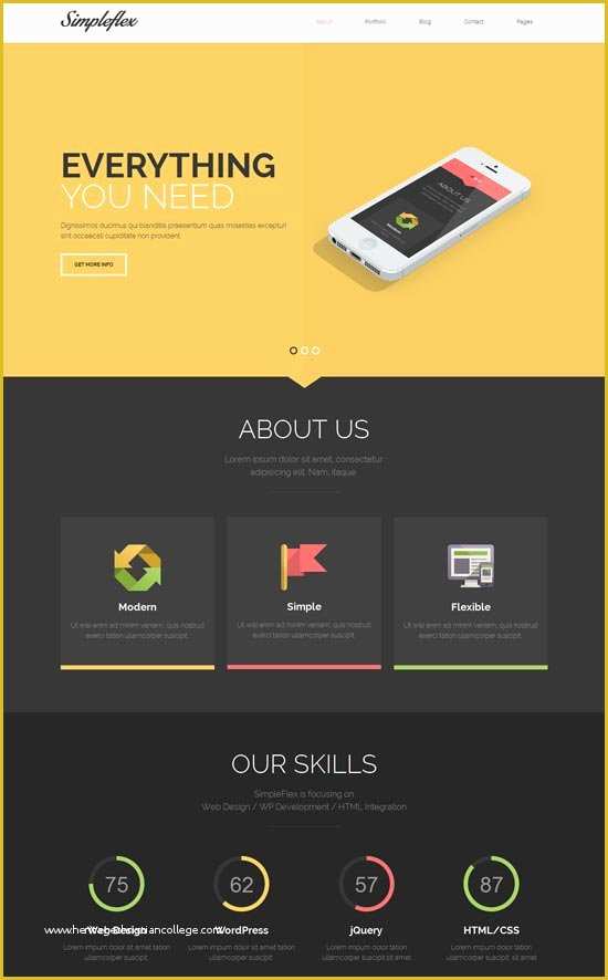 Free One Page Web Page Templates Of 70 Best E Page Website Templates Free & Premium