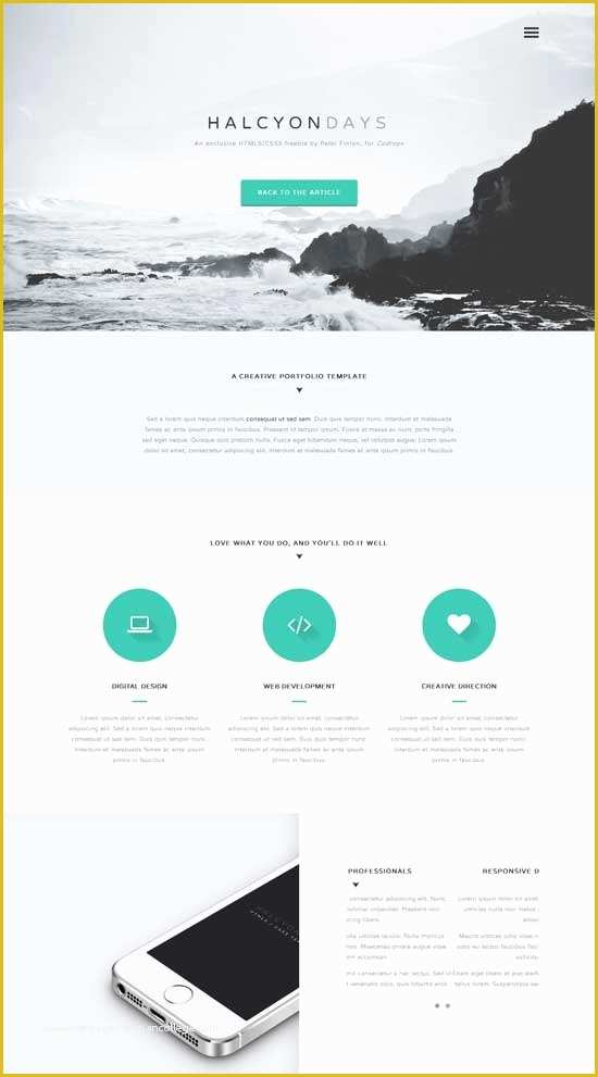 Free One Page Web Page Templates Of E Page Website Template