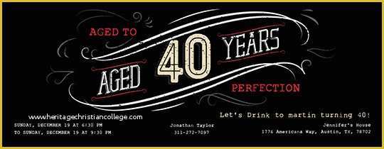Free Online 40th Birthday Invitation Templates Of Free Milestone Birthday Invitations