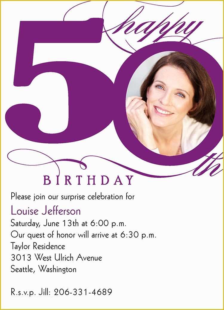 Free Online 50th Birthday Invitation Templates Of 50th Birthday Invitation Templates Free Printable