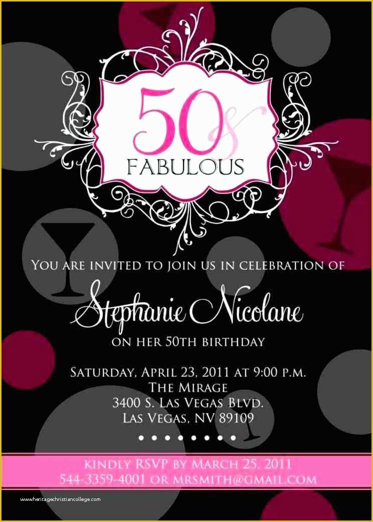 Free Online 50th Birthday Invitation Templates Of 50th Birthday Invitations Free Templates Template