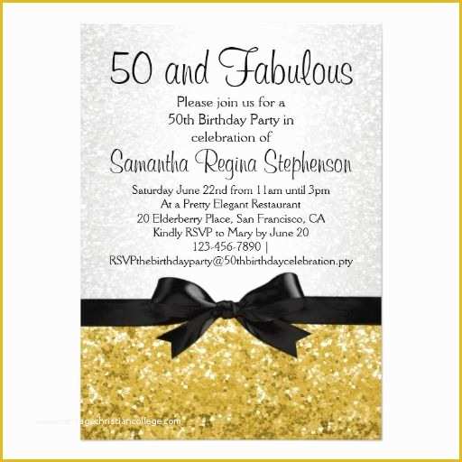 Free Online 50th Birthday Invitation Templates Of Free 50th Birthday Party Invitations
