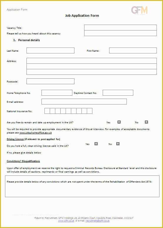 Free Online Application Template Of 18 Job Application form Template Free Word Pdf Excel
