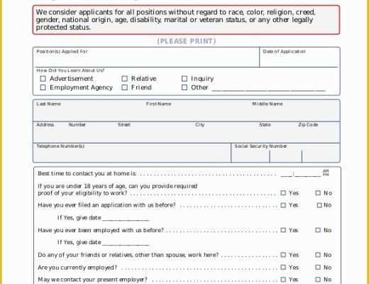 Free Online Application Template Of 21 Employment Application Templates Pdf Doc