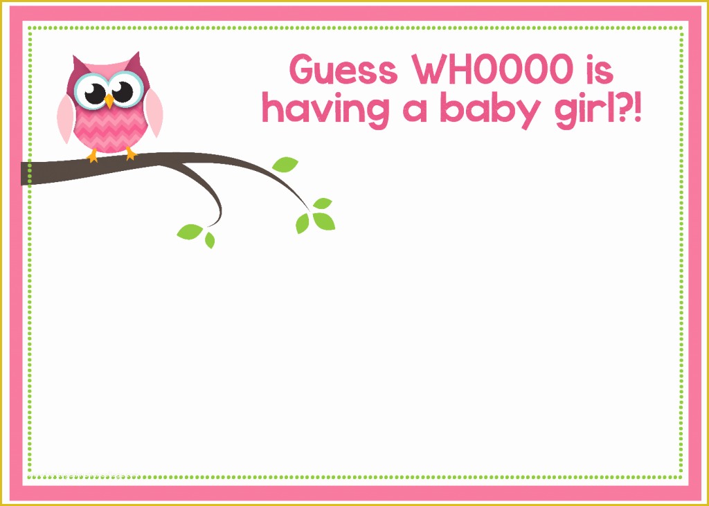 Free Online Baby Shower Invitations Templates Of Free Printable Owl Baby Shower Invitations &amp; Other