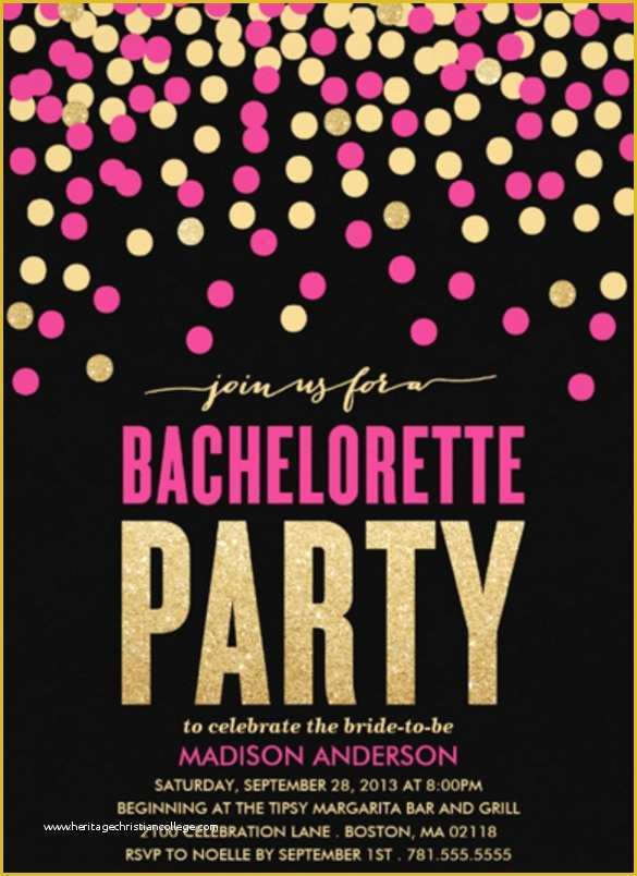 Free Online Bachelorette Party Invitations Templates Of 32 Bachelorette Invitation Templates Psd Ai Word