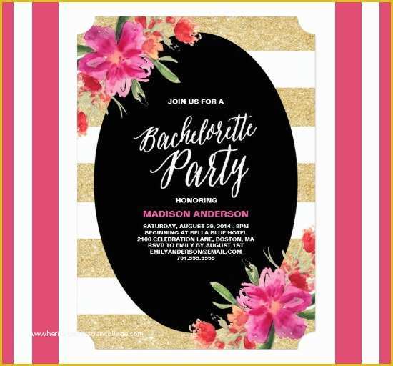 Free Online Bachelorette Party Invitations Templates Of 41 Bachelorette Invitation Templates Psd Ai