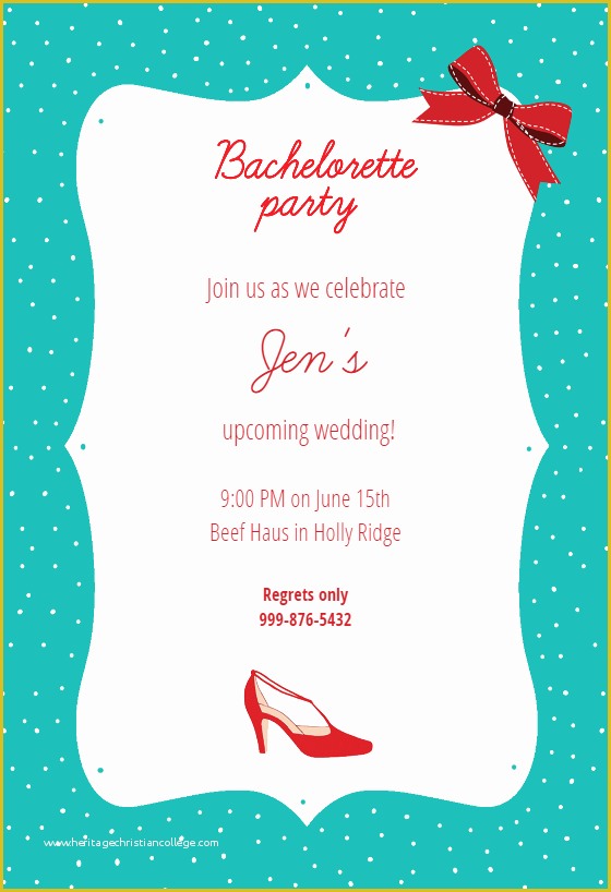 Free Online Bachelorette Party Invitations Templates Of Bachelorette Party Free Bridal Shower Invitation