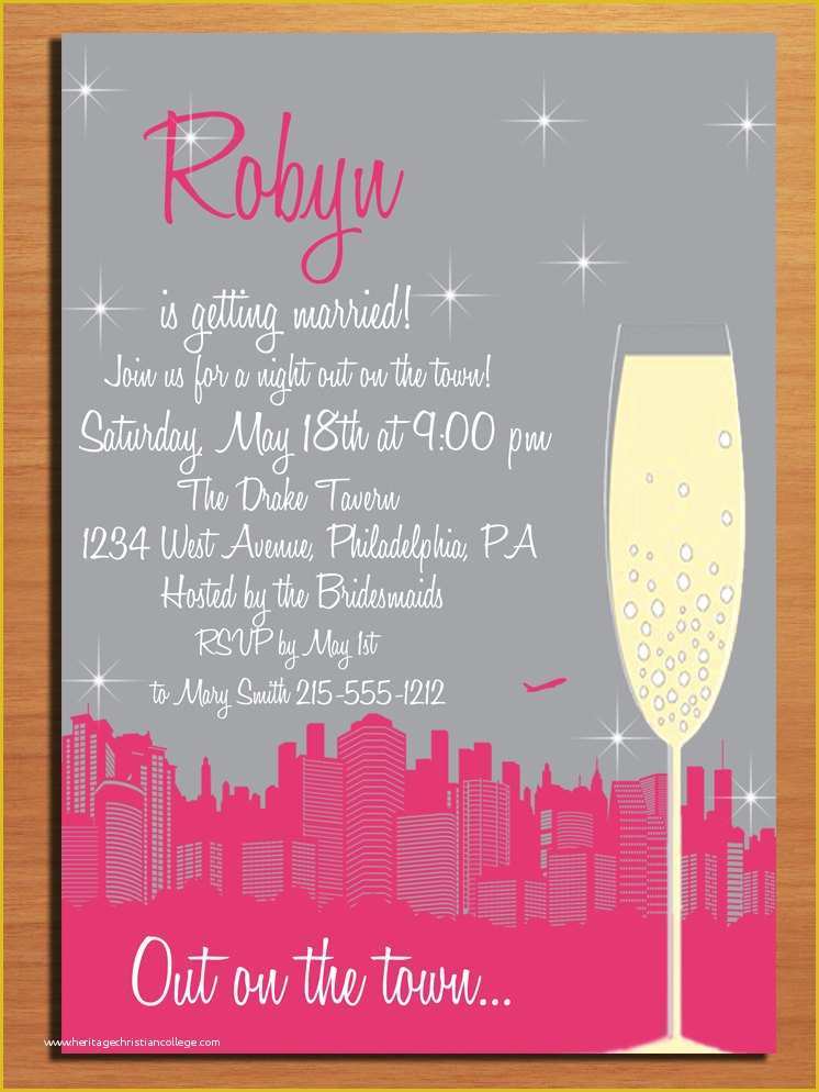 Free Online Bachelorette Party Invitations Templates Of Bachelorette ...