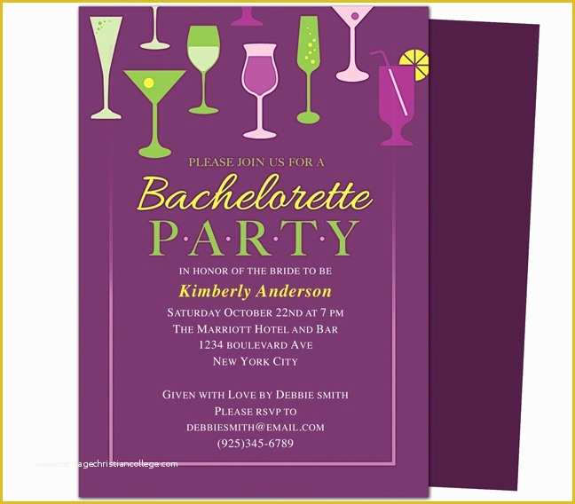 Free Online Bachelorette Party Invitations Templates Of Printable Diy Bachelorette Party Invitations Templates