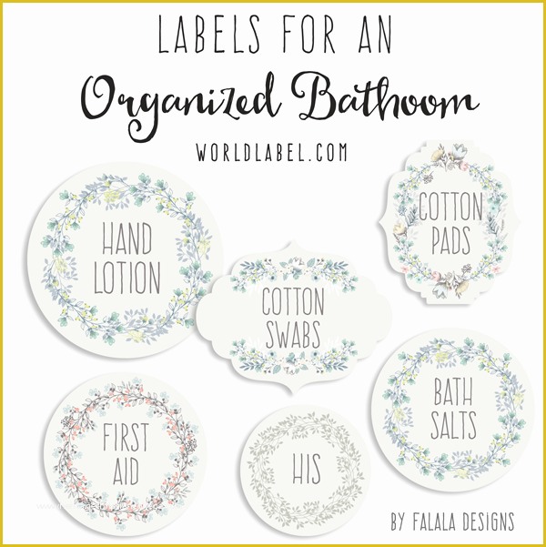 Free Online Bathroom Design Templates Of Bath and Body organizing Labels