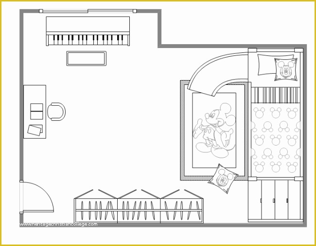 Free Online Bathroom Design Templates Of Children Bedroom Plan