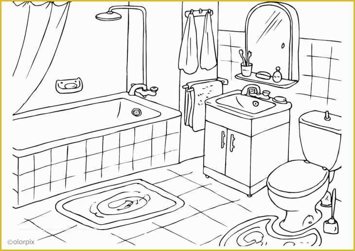 Free Online Bathroom Design Templates Of Coloriage Salle De Bain à Imprimer