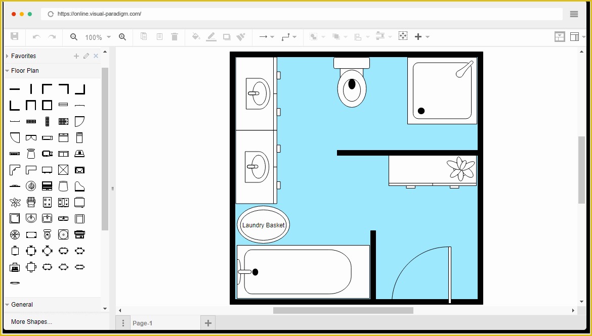 Free Online Bathroom Design Templates Of Free Bathroom Floor Plan Template