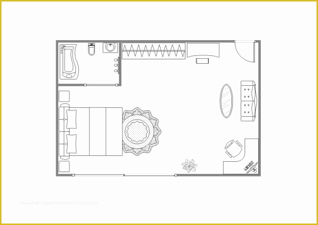 Free Online Bathroom Design Templates Of Main Bedroom Floor Plan