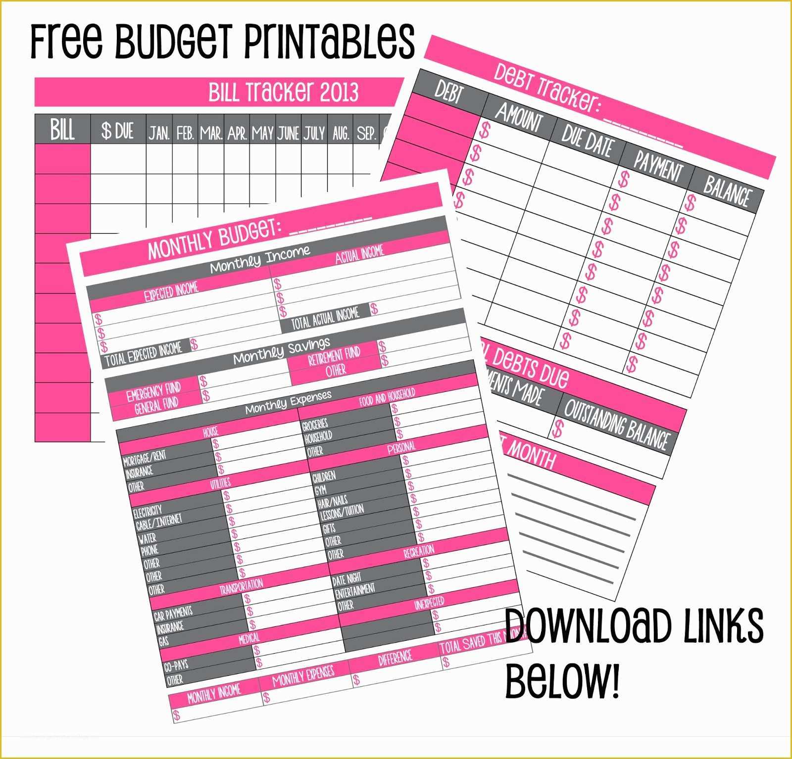 Free Online Budget Planner Template Of 7 Best Of Free Bud Printables Free Printable