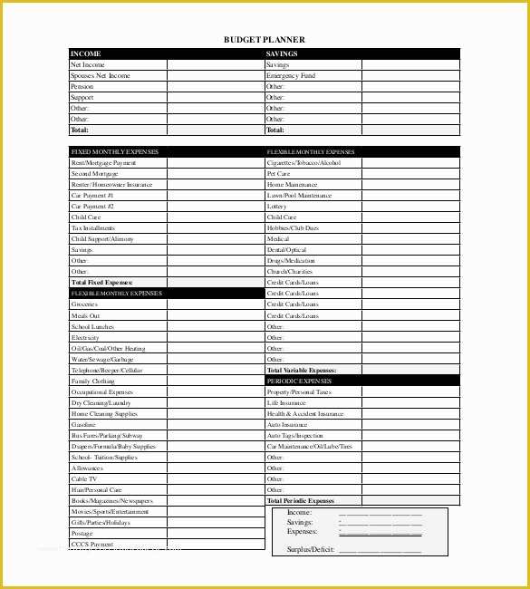 Free Online Budget Planner Template Of Bud Planner Template – 9 Free Word Excel Pdf