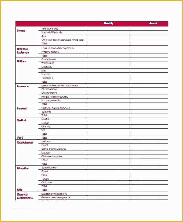 Free Online Budget Planner Template Of Financial Bud Planner Template Monthly Bud Planner