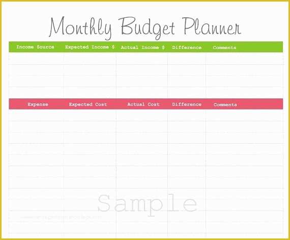 Free Online Budget Planner Template Of Free Printable Monthly Bud Planner Template Walachfo