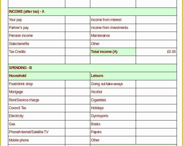 Free Online Budget Planner Template Of Monthly Bud Planner Template