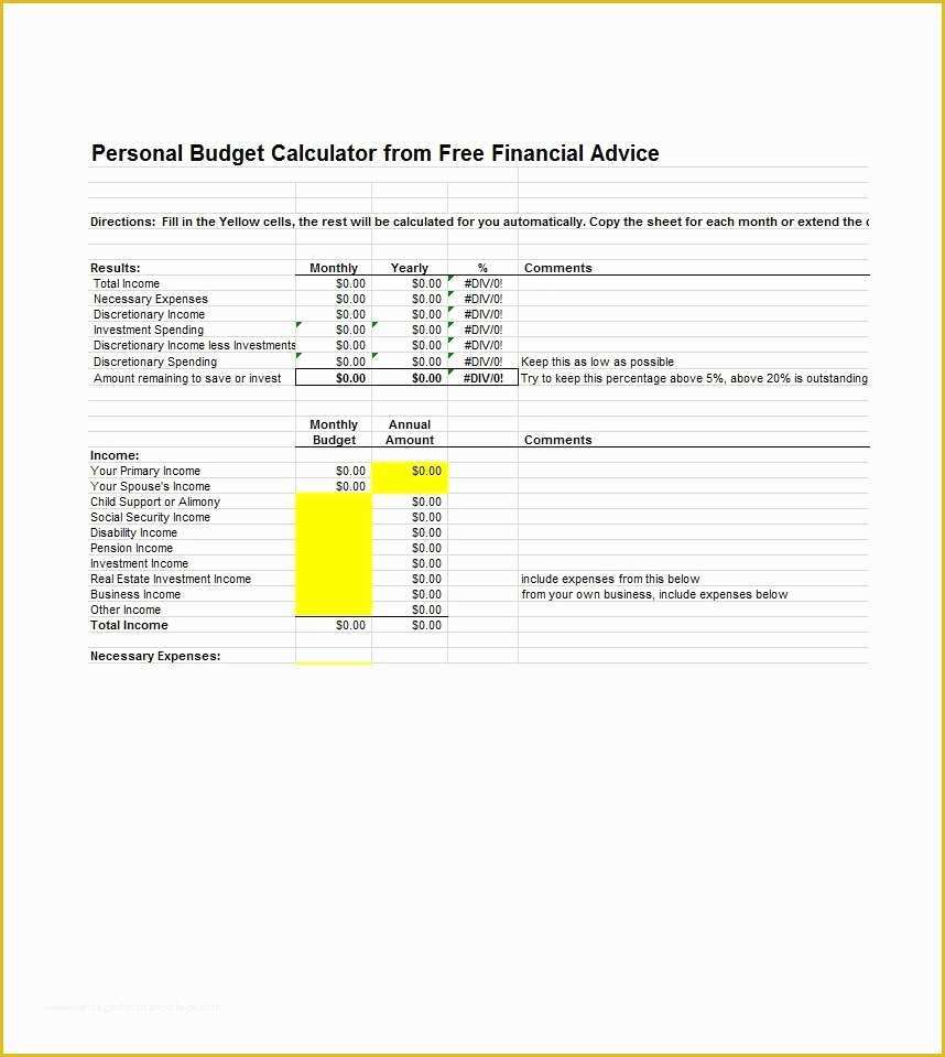 Free Online Budget Template Of 30 Bud Templates &amp; Bud Worksheets Excel Pdf