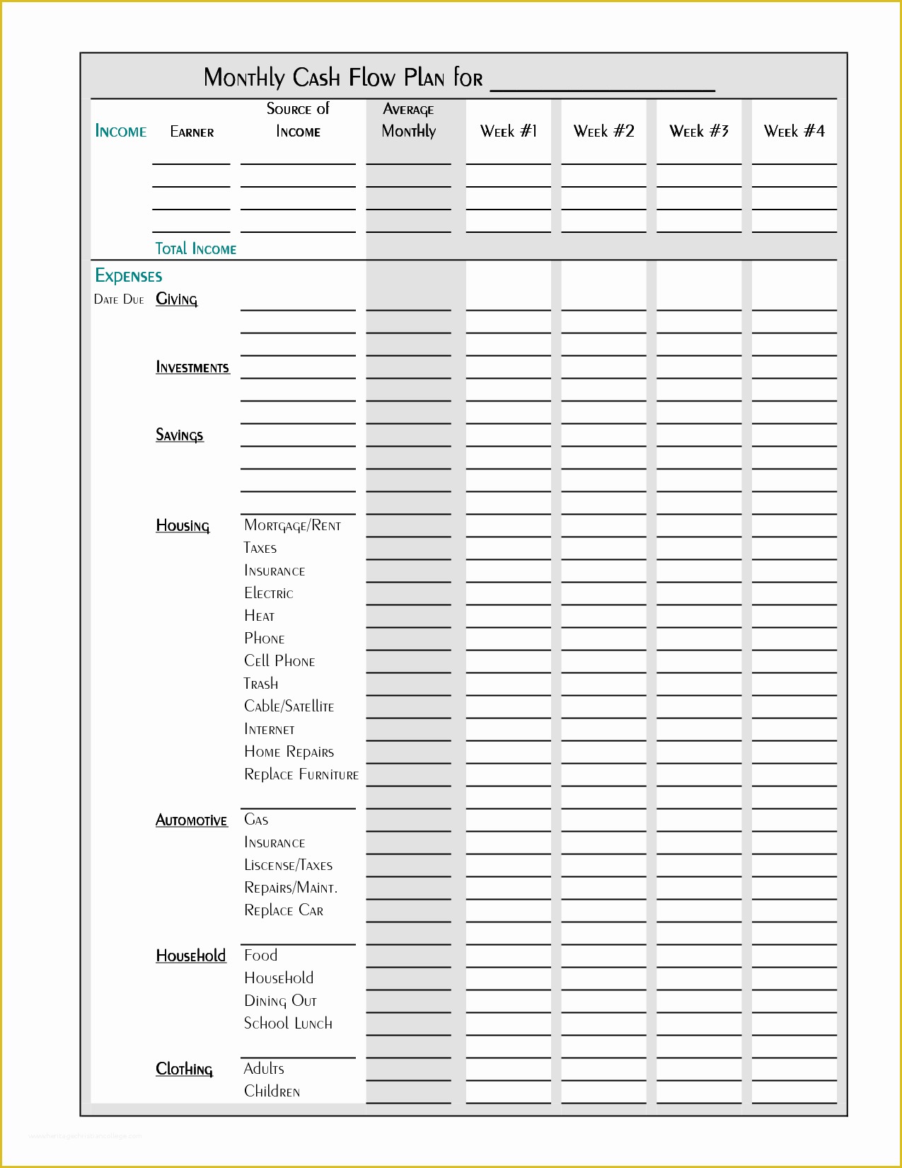 Free Online Budget Template Of Bud Printable Gallery Category Page 1