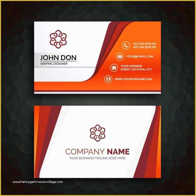 Free Online Business Card Templates Printable Of Business Card Template Vector