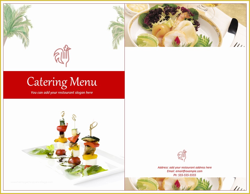 Free Online Catering Menu Templates Of Venue Catering Menu Template Free Template Downloads