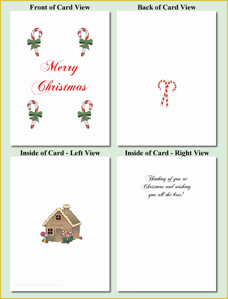 Free Online Christmas Card Templates Of Candy Design Free Printable Christmas Cards