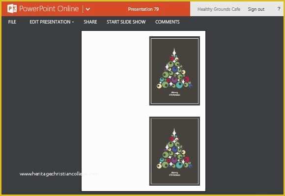Free Online Christmas Card Templates Of Christmas Cards Maker Template for Powerpoint Line