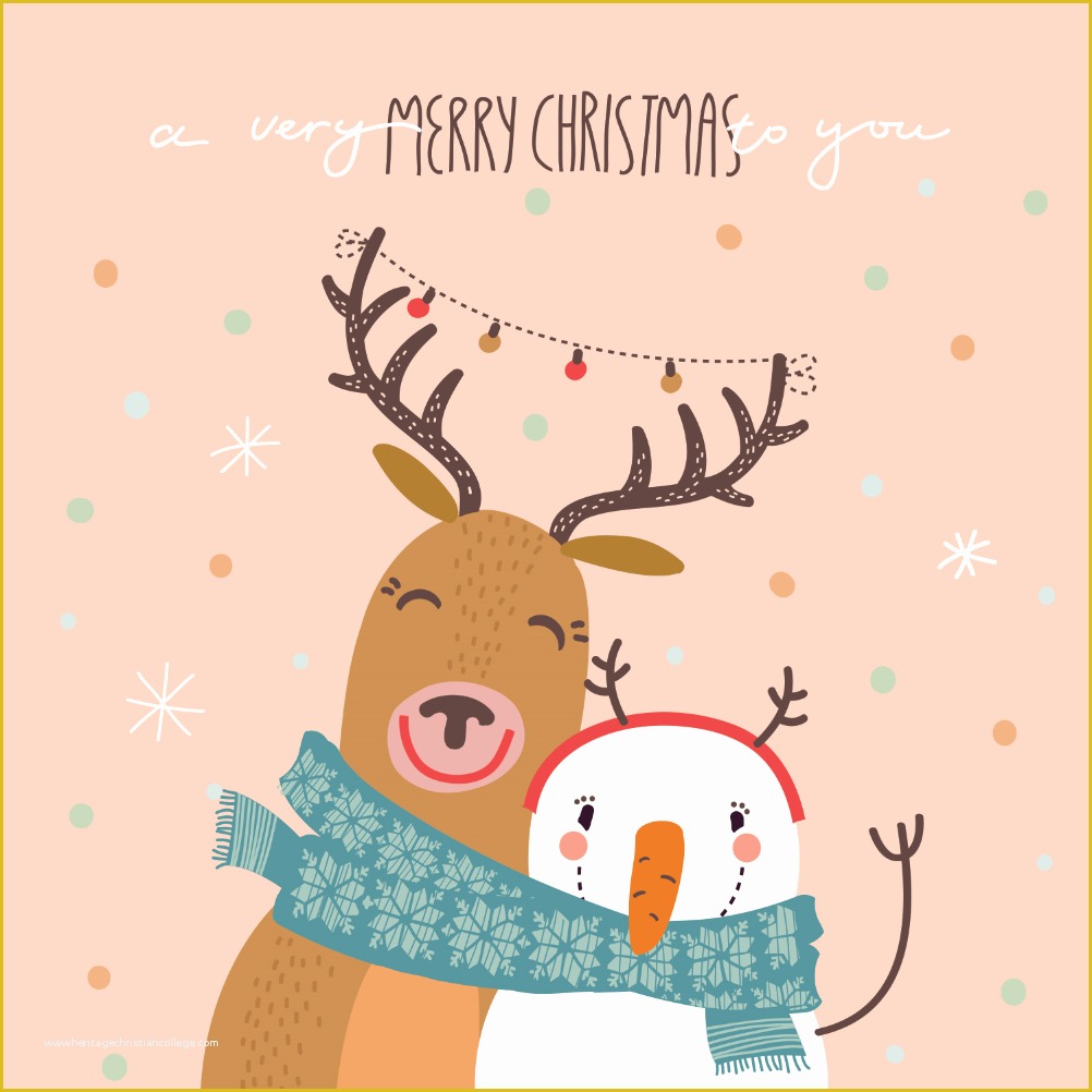Free Online Christmas Card Templates Of Happy Hug Christmas Card Free