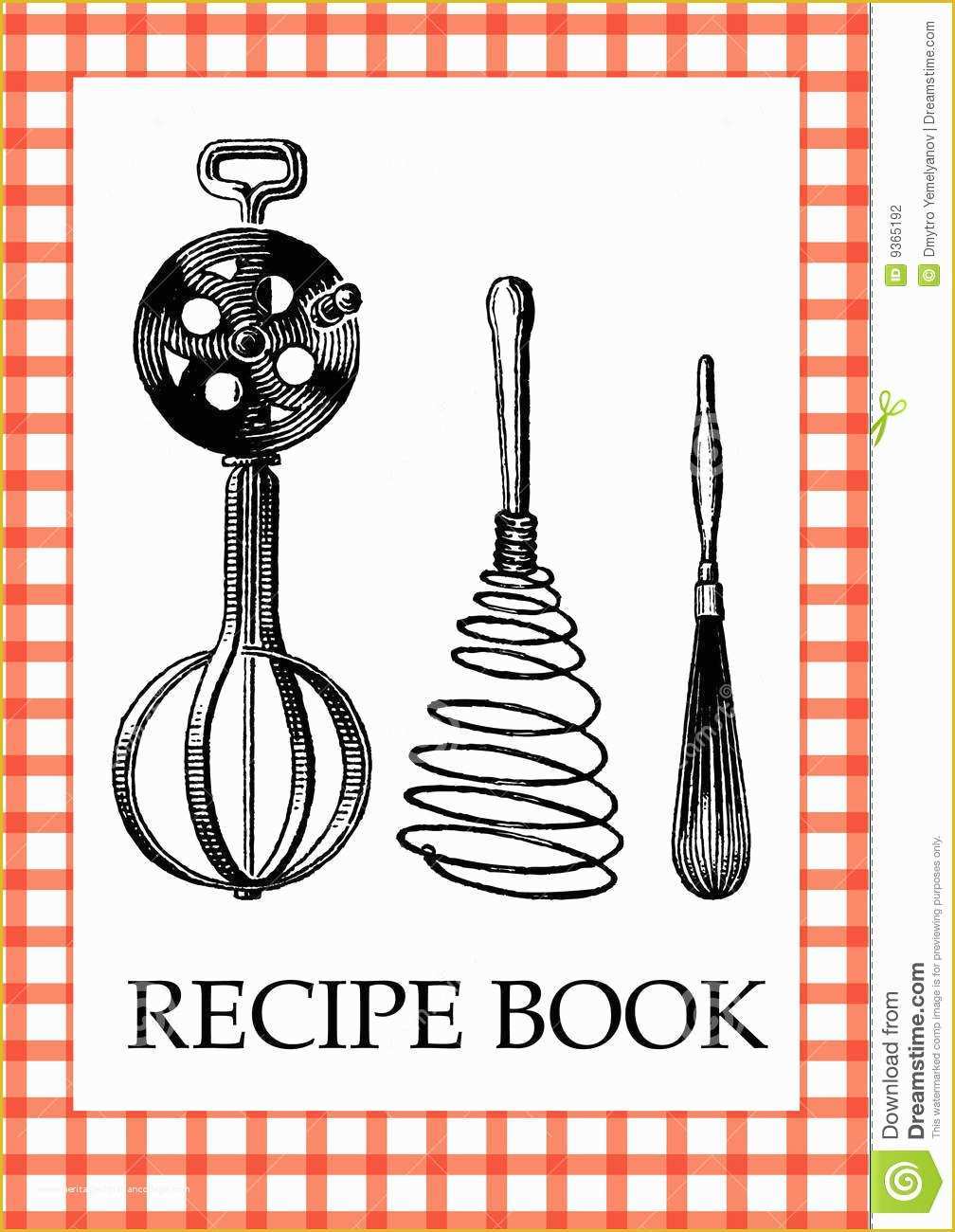 Free Online Cookbook Template Of 10 Best Of Cookbook Covers Clip Art Recipe Book