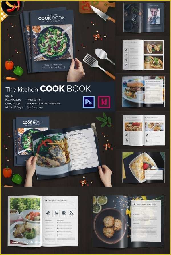 Free Online Cookbook Template Of 31 Cookbook Templates Psd Ai Vector Eps