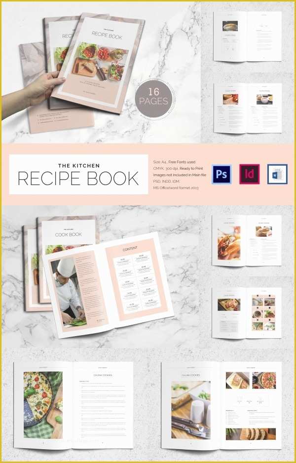 Free Online Cookbook Template Of 31 Cookbook Templates Psd Ai Vector Eps