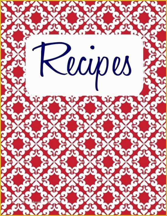 Free Online Cookbook Template Of 6 Best Of Printable Cookbook Covers to Print