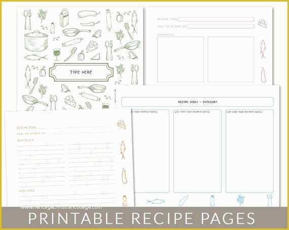 Free Online Cookbook Template Of 6 Best Of Printable Cookbook Templates Cookbook