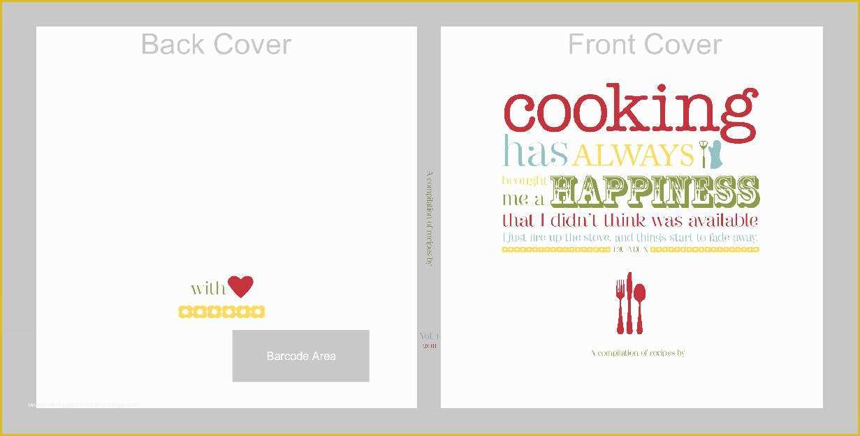 Free Online Cookbook Template Of 7 Best Of Recipe Book Cover Template Free Recipe