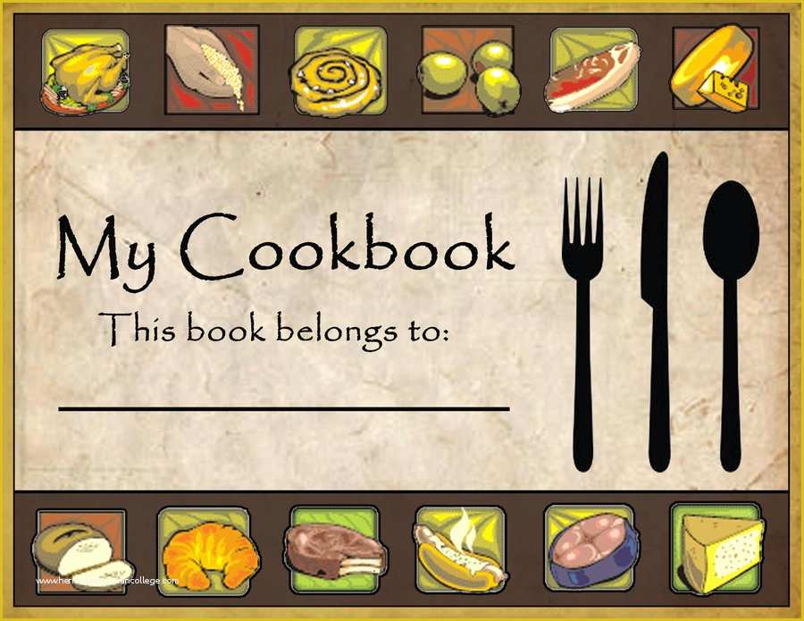 Free Online Cookbook Template Of Cover Template Category Page 1 Efoza