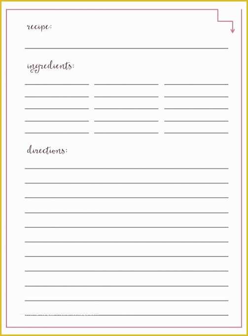 Free Online Cookbook Template Of Downloadable Recipe Book Template Templates Resume