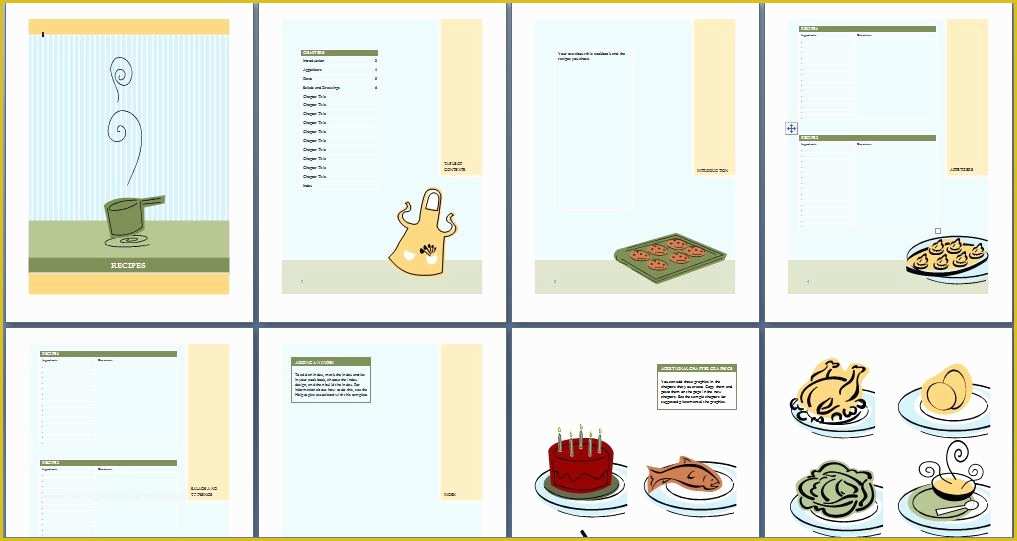 Free Online Cookbook Template Of Free Printable Cookbook Templates