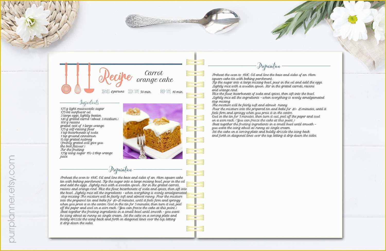 Free Online Cookbook Template Of Template Recipe Template Recipe Template