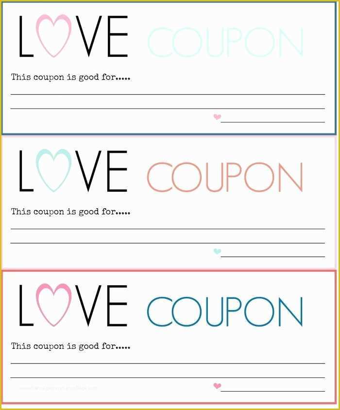Free Online Coupon Maker Template Of Diy Love Coupons Free Printable – Inside Printable Love