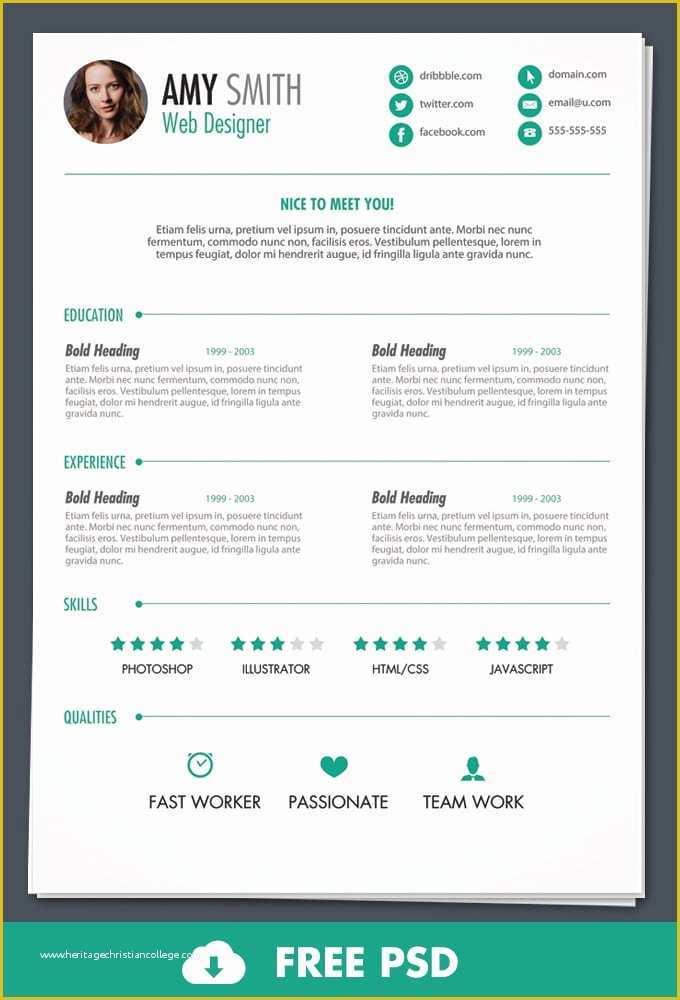 Free Online Cv Templates Of 6 Free Resume Templates Word Excel Pdf Templates