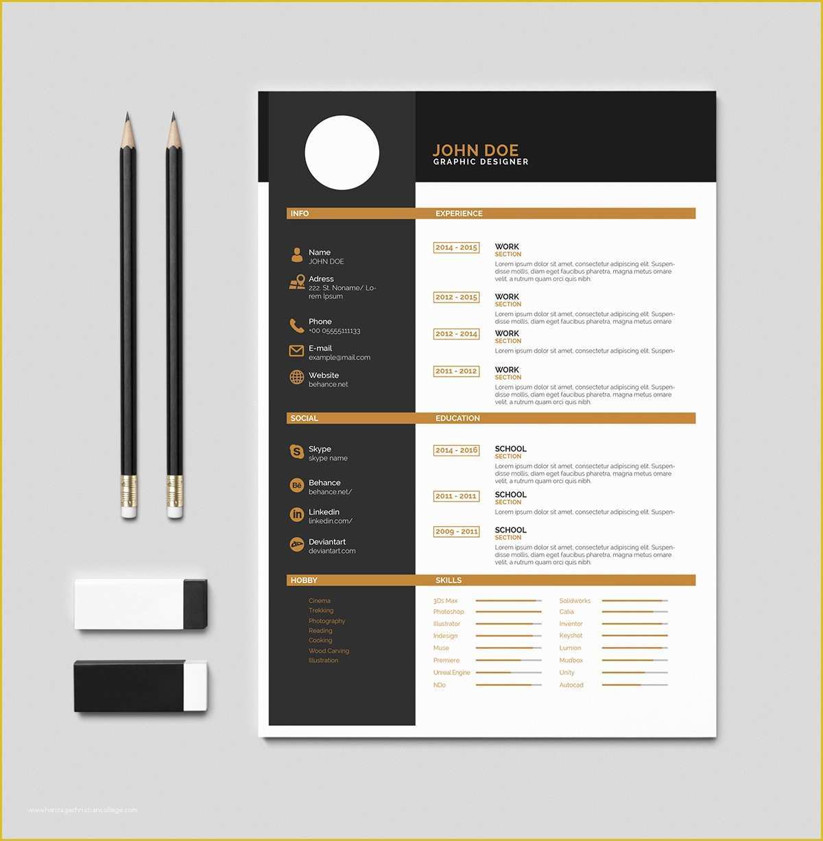 Free Online Cv Templates Of Free Cv Resume İndesign Pdf Template On Behance